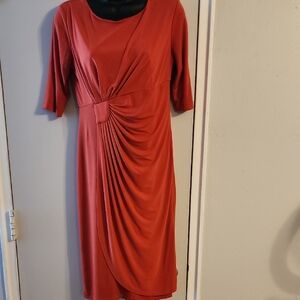 Enfocus Studio Rust Long Sleeve Dress